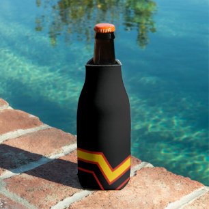 SlipperyJoe's rubber pride flag arrows chevrons st Bottle Cooler