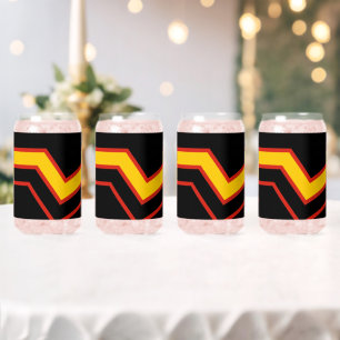 SlipperyJoe's rubber pride flag arrows chevrons st Can Glass