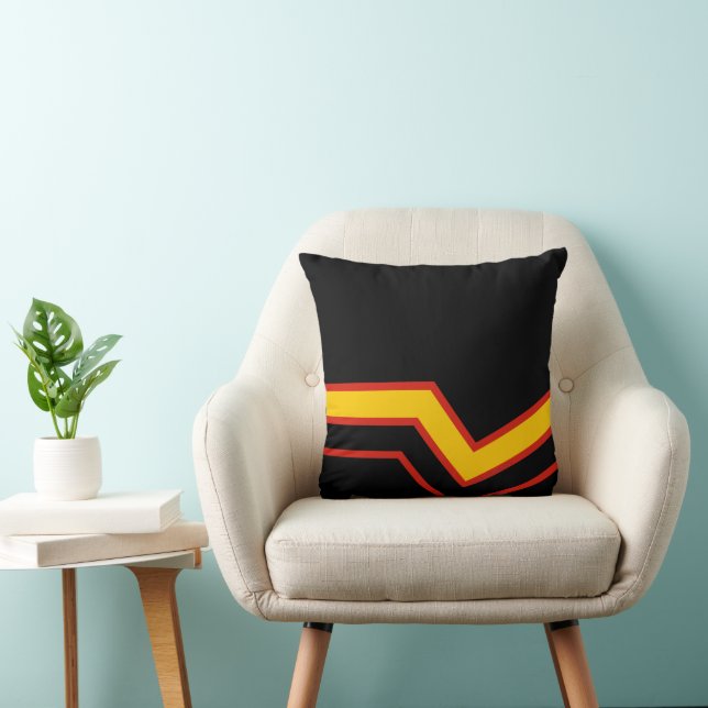 SlipperyJoe's rubber pride flag arrows chevrons st Cushion (Chair)