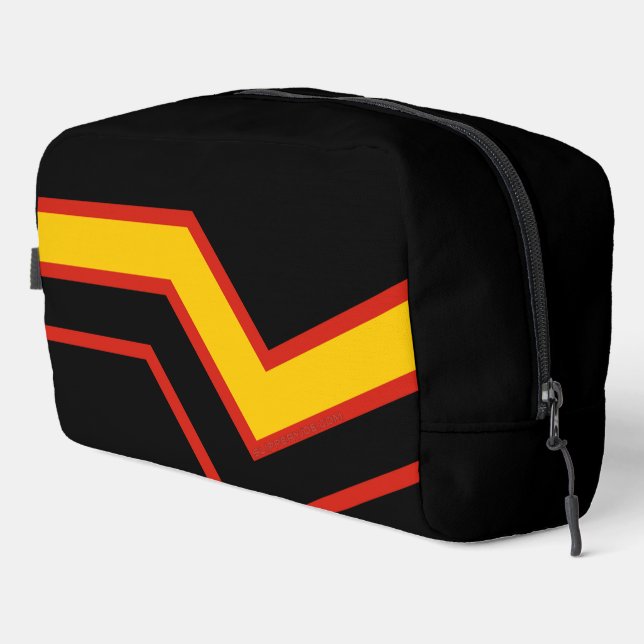 SlipperyJoe's rubber pride flag arrows chevrons st Dopp Kit (Right Corner)