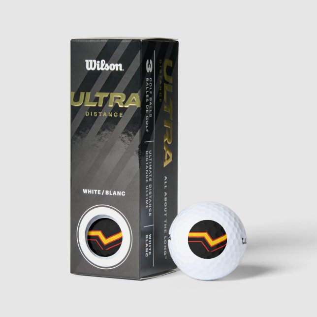 SlipperyJoe's rubber pride flag arrows chevrons st Golf Balls (Packaging)