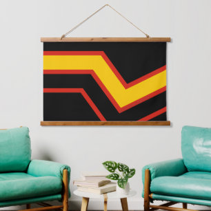 SlipperyJoe's rubber pride flag arrows chevrons st Hanging Tapestry