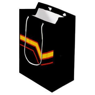 SlipperyJoe's rubber pride flag arrows chevrons st Medium Gift Bag