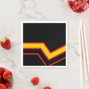 SlipperyJoe's rubber pride flag arrows chevrons st Napkin