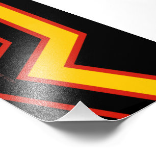 SlipperyJoe's rubber pride flag arrows chevrons st Photo Print