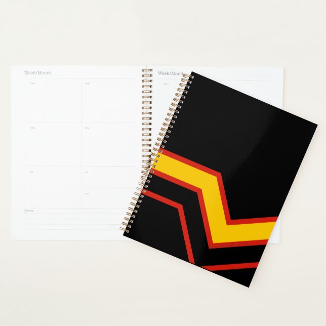 SlipperyJoe's rubber pride flag arrows chevrons st Planner (Display)