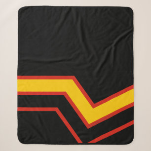 SlipperyJoe's rubber pride flag arrows chevrons st Sherpa Blanket