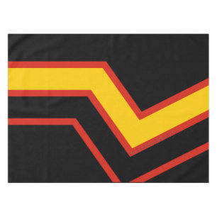 SlipperyJoe's rubber pride flag arrows chevrons st Tablecloth