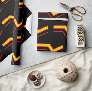 SlipperyJoe's rubber pride flag arrows chevrons st Wrapping Paper