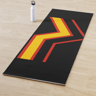 SlipperyJoe's rubber pride flag arrows chevrons st Yoga Mat