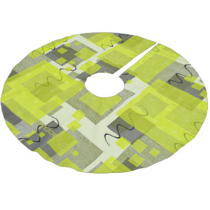 SlipperyJoe's Saint Patrick's Day dominating brigh Brushed Polyester Tree Skirt