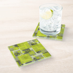 SlipperyJoe's Saint Patrick's Day dominating brigh Glass Coaster