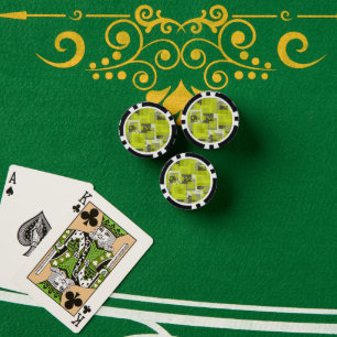 SlipperyJoe's Saint Patrick's Day dominating brigh Poker Chips