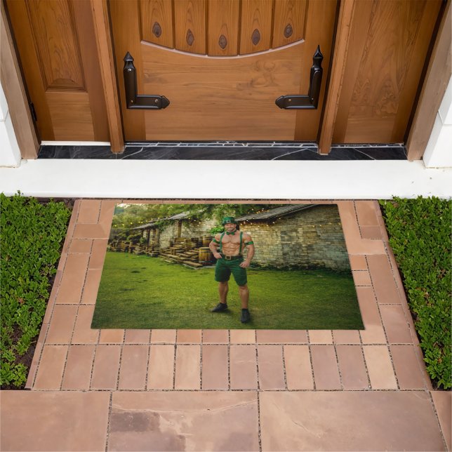 SlipperyJoe's Saint Patrick's Day festive leprecha Doormat (Outdoor)