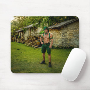 SlipperyJoe's Saint Patrick's Day festive leprecha Mouse Pad