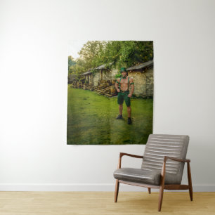 SlipperyJoe's Saint Patrick's Day festive leprecha Tapestry
