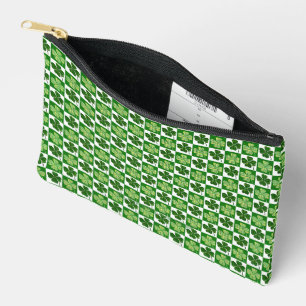 SlipperyJoe's Saint Patrick's Day four leaf clover Accessory Pouch