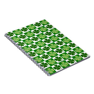 SlipperyJoe's Saint Patrick's Day four leaf clover Notebook