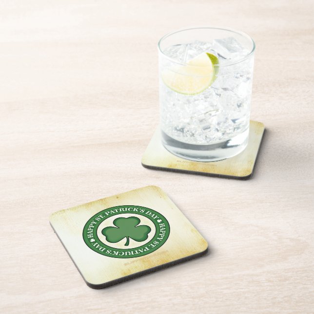 SlipperyJoe's Saint Patrick's Day glossy three lea Coaster (Right Side)