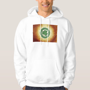 SlipperyJoe's Saint Patrick's Day glossy three lea Hoodie