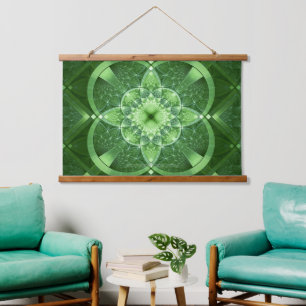 SlipperyJoe's Saint Patrick's Day glowing four lea Hanging Tapestry