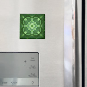 SlipperyJoe's Saint Patrick's Day glowing four lea Magnet