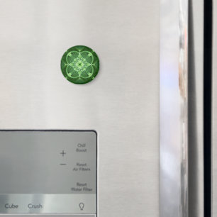 SlipperyJoe's Saint Patrick's Day glowing four lea Magnet