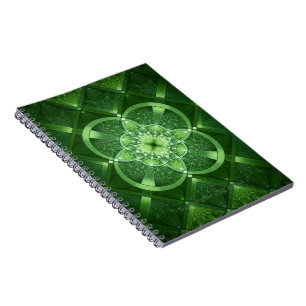 SlipperyJoe's Saint Patrick's Day glowing four lea Notebook