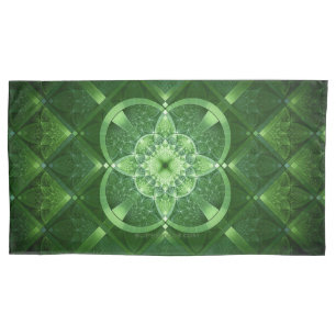 SlipperyJoe's Saint Patrick's Day glowing four lea Pillowcase