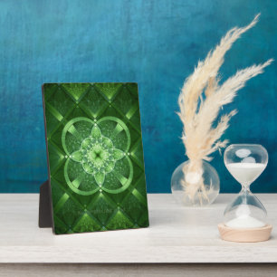 SlipperyJoe's Saint Patrick's Day glowing four lea Plaque
