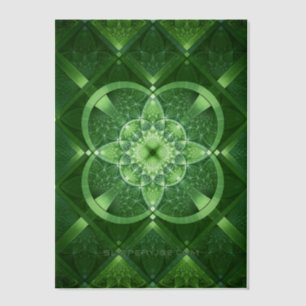 SlipperyJoe's Saint Patrick's Day glowing four lea Vellum Invitations