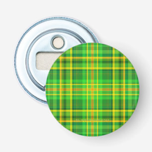 SlipperyJoe's Saint Patrick's Day green-yellow pla Bottle Opener