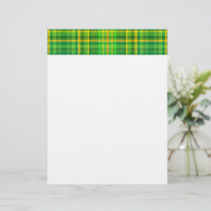 SlipperyJoe's Saint Patrick's Day green-yellow pla Custom Letterhead