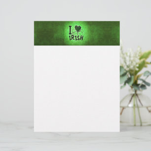 SlipperyJoe's Saint Patrick's Day holiday Irish pr Custom Letterhead