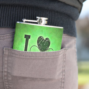 SlipperyJoe's Saint Patrick's Day holiday Irish pr Hip Flask