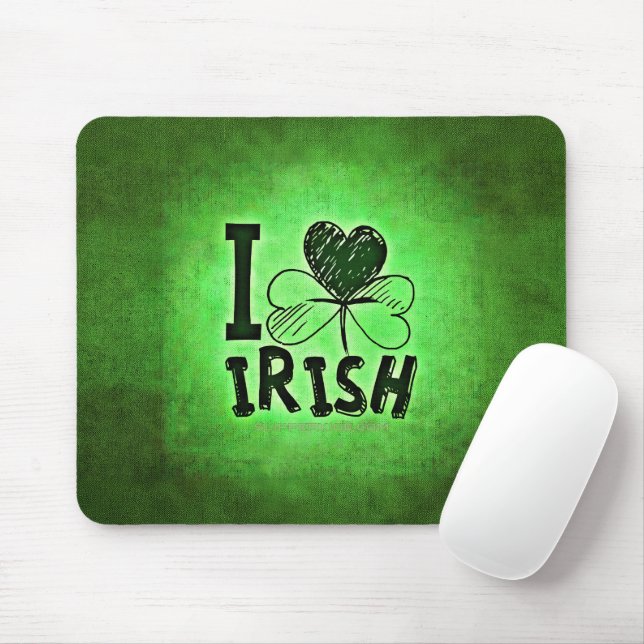 SlipperyJoe's Saint Patrick's Day holiday Irish pr Mouse Pad (With Mouse)