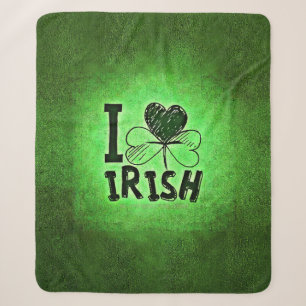 SlipperyJoe's Saint Patrick's Day holiday Irish pr Sherpa Blanket