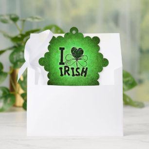 SlipperyJoe's Saint Patrick's Day holiday Irish pr Tree Decoration Card