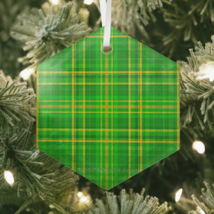 SlipperyJoe's Saint Patrick's Day Irish-inspired r Glass Tree Decoration