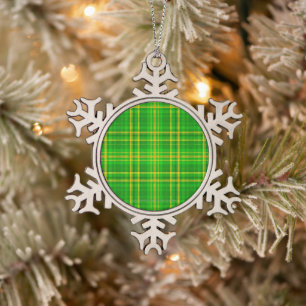 SlipperyJoe's Saint Patrick's Day Irish-inspired r Snowflake Pewter Christmas Ornament