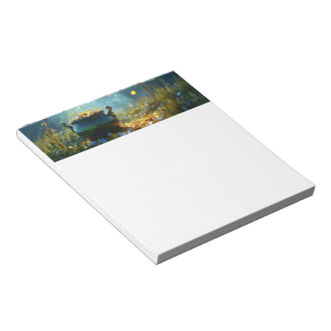 SlipperyJoe's Saint Patrick's Day large ornate pot Notepad (Angled)
