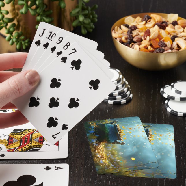 SlipperyJoe's Saint Patricks Day large ornate pot  Playing Cards (In Situ)