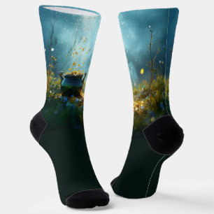 SlipperyJoe's Saint Patrick's Day large ornate pot Socks
