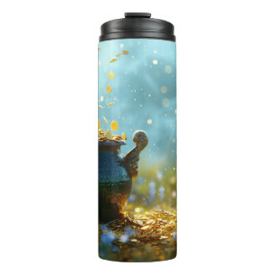 SlipperyJoe's Saint Patrick's Day large ornate pot Thermal Tumbler