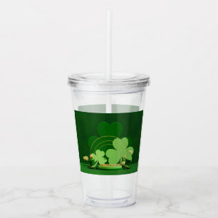 SlipperyJoe's Saint Patrick's Day LGBTQIA three-le Acrylic Tumbler