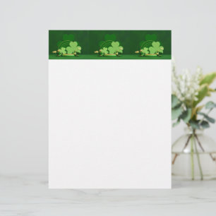 SlipperyJoe's Saint Patrick's Day LGBTQIA three-le Custom Letterhead