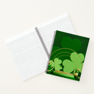 SlipperyJoe's Saint Patrick's Day LGBTQIA three-le Notebook