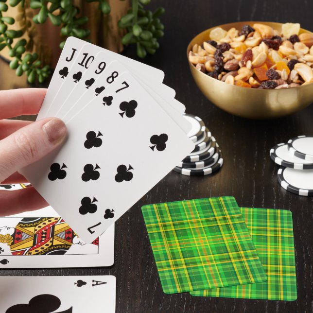 SlipperyJoe's Saint Patrick's Day reminiscent Iris Playing Cards (In Situ)