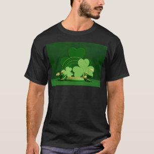 SlipperyJoe's Saint Patrick's Day three-leaf clove T-Shirt