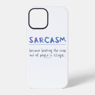SlipperyJoe's Sarcasm funny slogan saying playful iPhone 12 Pro Case